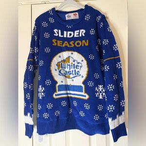 Slider Season Blue Crewneck Sweater